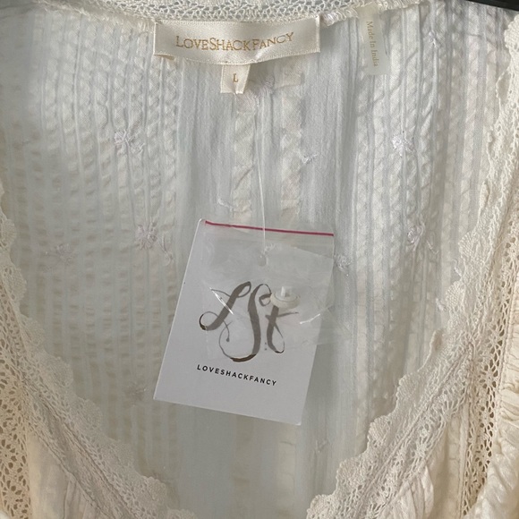 Love shack fancy ivory dress. Retail $295, new with tags never worn. Asking $215 - Picture 2 of 4